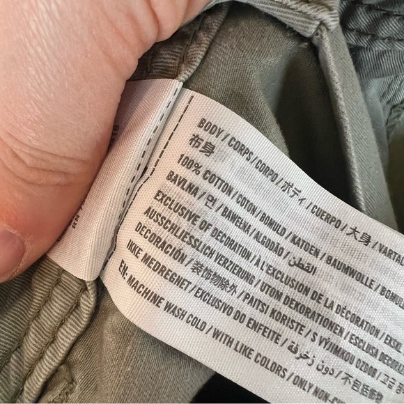 Abercrombie Cargo Utility Pants Green Size 25 / 0 Long - Picture 6 of 6